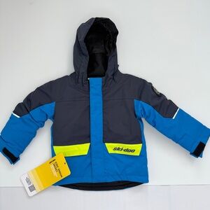 Ski-Doo Kids Unisex Minium Jacket Indigo Blue NWT Size 4